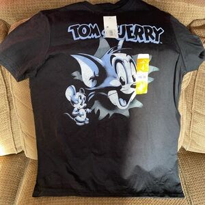 Tom & Jerry Kids Black T-Shirt